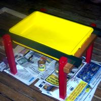 Paing and assemble the table base